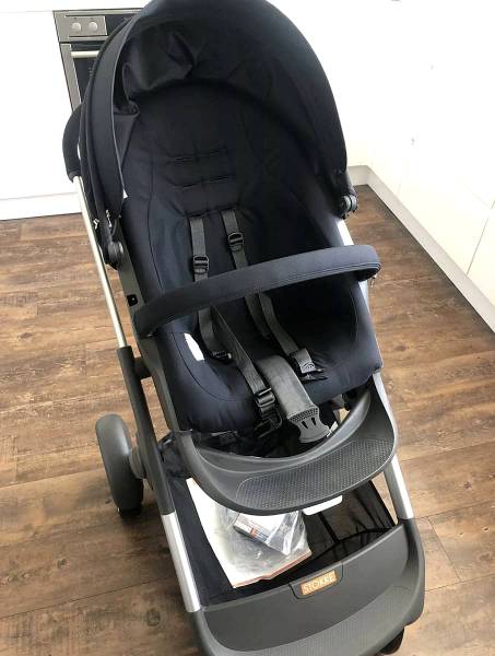 Stokke crusi deep navy άριστη κατάσταση κάθισμα + πορτ μπεμπέ