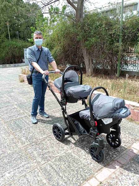 Kunert booster 3 in 1 πολυμορφικό καρότσι διδύμων