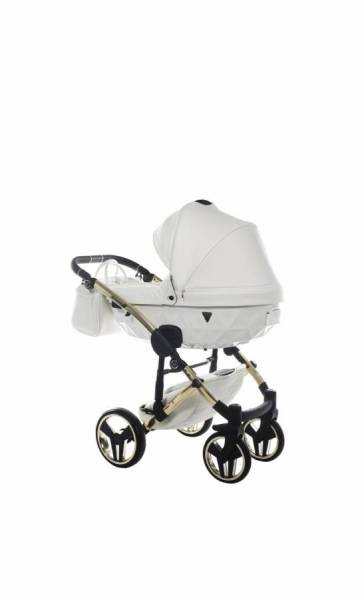 Καρότσι Junama  White  Gold Slate