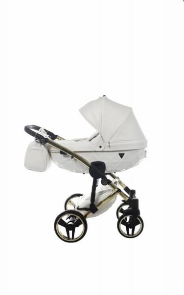 Καρότσι Junama  White  Gold Slate