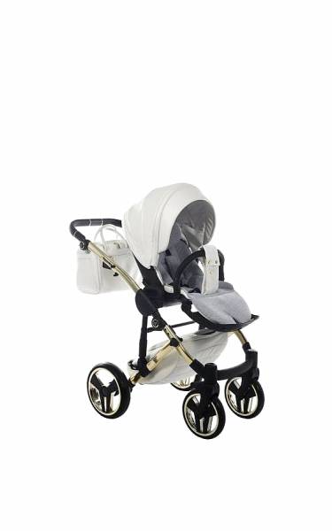 Καρότσι Junama  White  Gold Slate