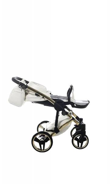 Καρότσι Junama  White  Gold Slate