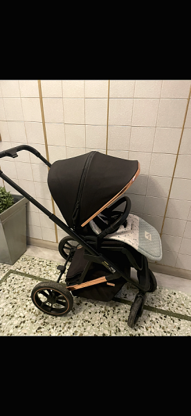 Καρότσι Moon Luxury edition 3 σε 1 + port Bebe + αυγό Cybex Aton 5