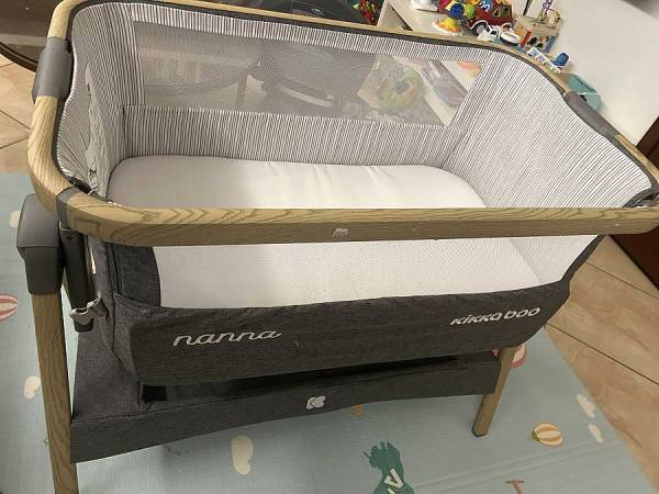 Βρεφικό Λίκνο KikkaBoo - Nanna, σκούρο γκρι