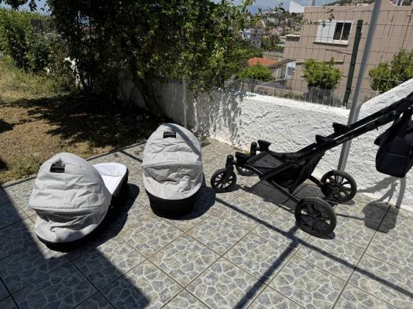 Καρότσι δίδυμων 3 σε 1