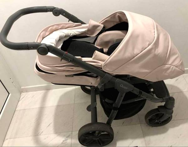 Παιδικό Καρότσι Quax  ΠΟΛΥΚΑΡΟΤΣΙ “AVENUE DUO” ROMANTIC PINK  Avenue & Vogue & Crooz - Isofix βάση.