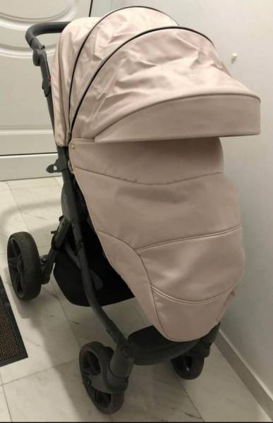 Παιδικό Καρότσι Quax  ΠΟΛΥΚΑΡΟΤΣΙ “AVENUE DUO” ROMANTIC PINK  Avenue & Vogue & Crooz - Isofix βάση.