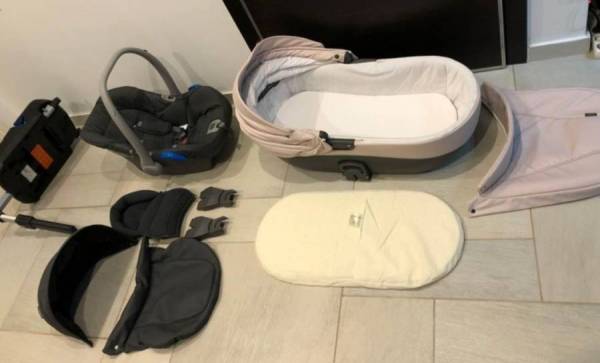 Παιδικό Καρότσι Quax  ΠΟΛΥΚΑΡΟΤΣΙ “AVENUE DUO” ROMANTIC PINK  Avenue & Vogue & Crooz - Isofix βάση.