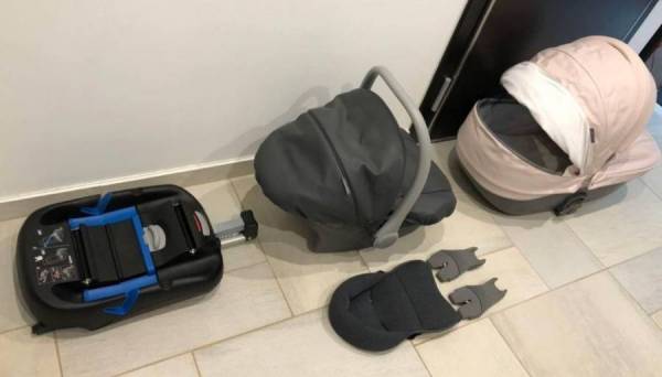 Παιδικό Καρότσι Quax  ΠΟΛΥΚΑΡΟΤΣΙ “AVENUE DUO” ROMANTIC PINK  Avenue & Vogue & Crooz - Isofix βάση.